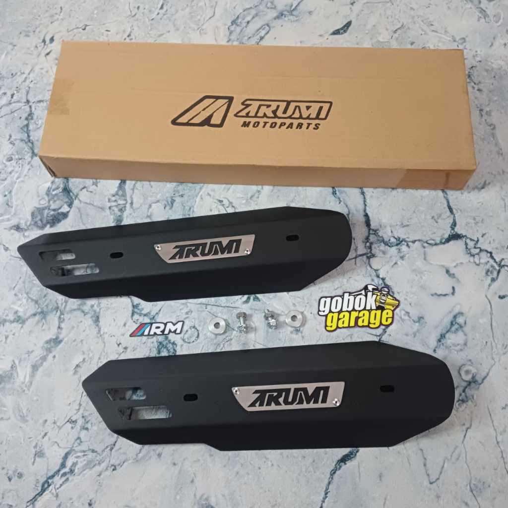 COVER KNALPOT BEAT SCOOPY GENIO ARM ARUMI TAMENG KNALPOT