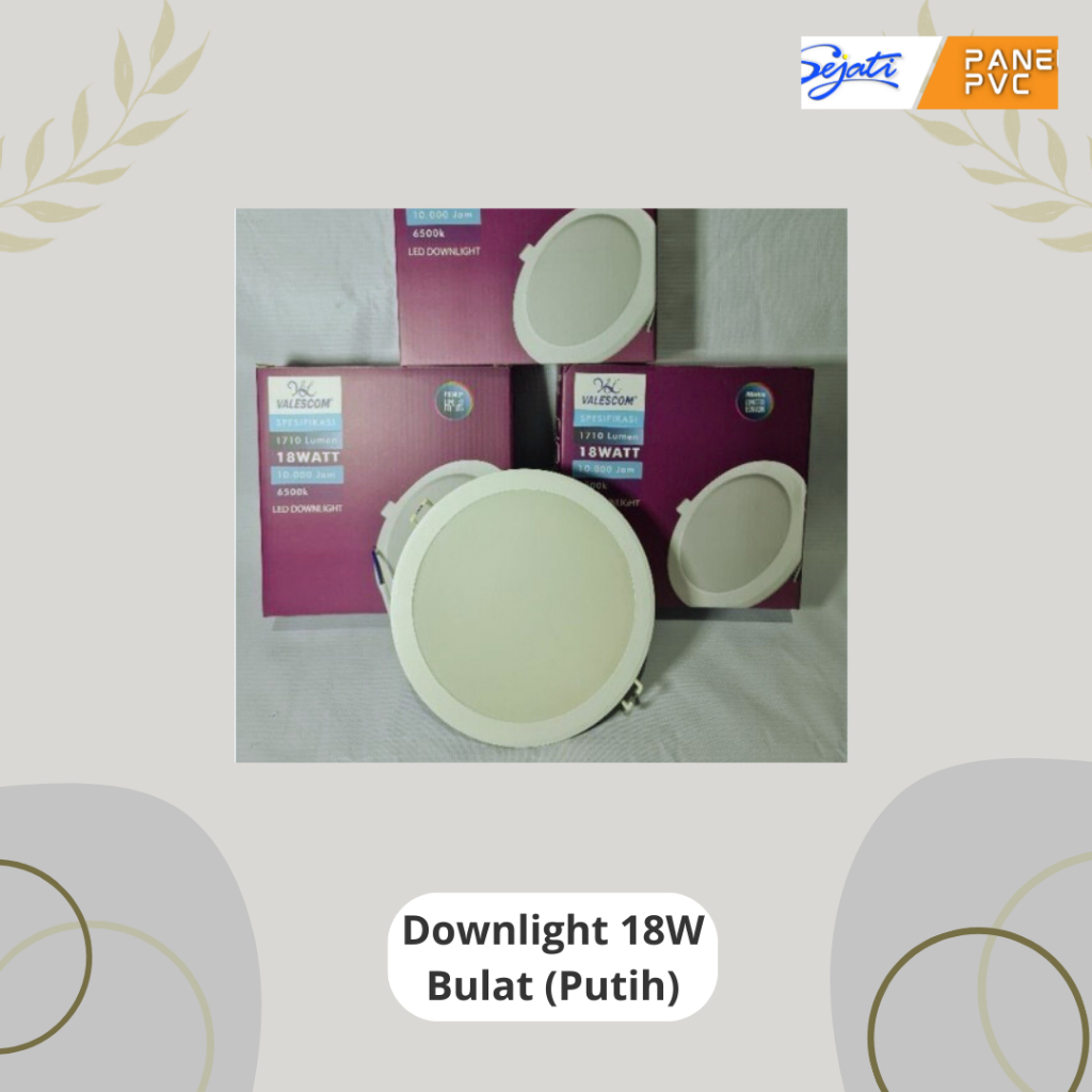 Downlight bulat 18watt