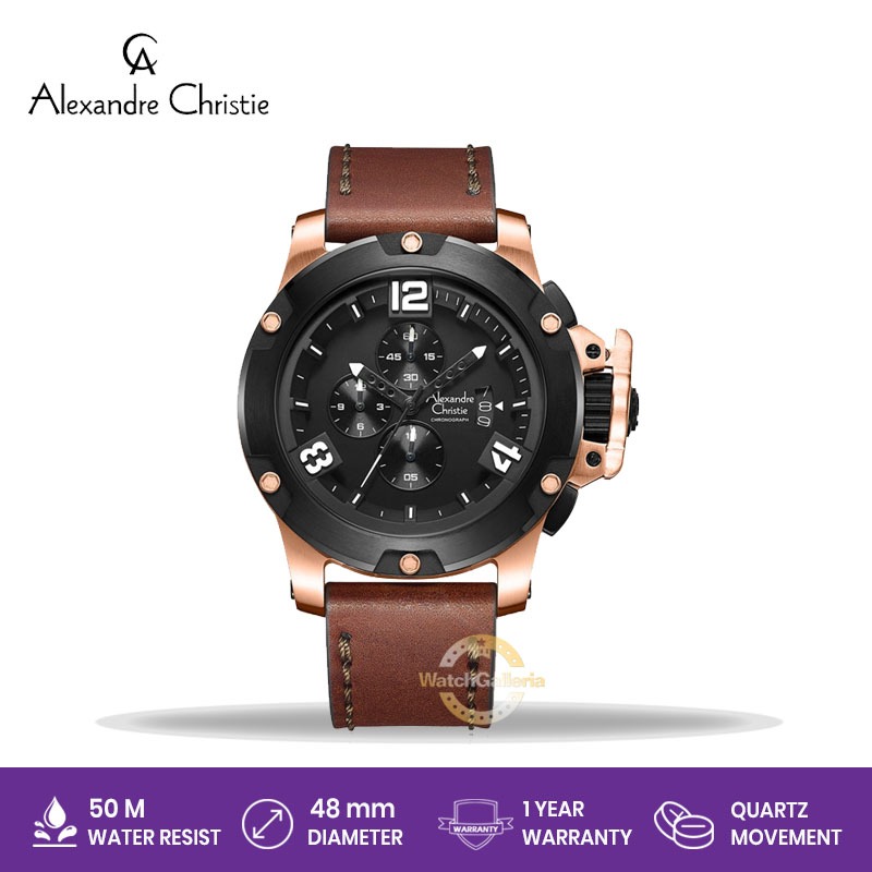 Jam Tangan Pria Alexandre Christie AC 6295 MC LBRBA Original Murah
