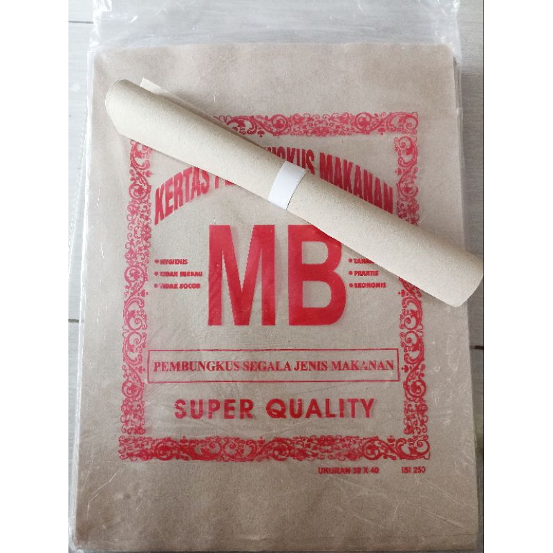 (ALEA) KERTAS BUNGKUS NASI 30x40 ECER/ KERTAS BUNGKUS NASI ISI 10 LEMBAR