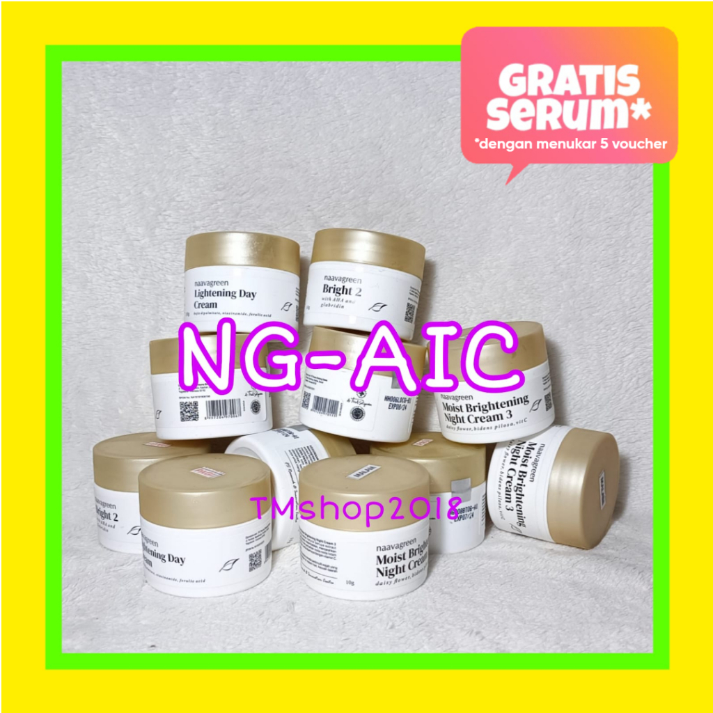 Naavagreen Anti Iritasi NG AIC 10 gram AIC by dr Fredi Setyawan Original Skin Care Krim Anti Iritasi