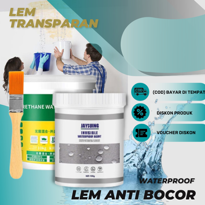 Lem Transparan Waterproof Jaysuing Lem Transparan Anti Bocor Lem Penambal Atap Kolam Waterproof
