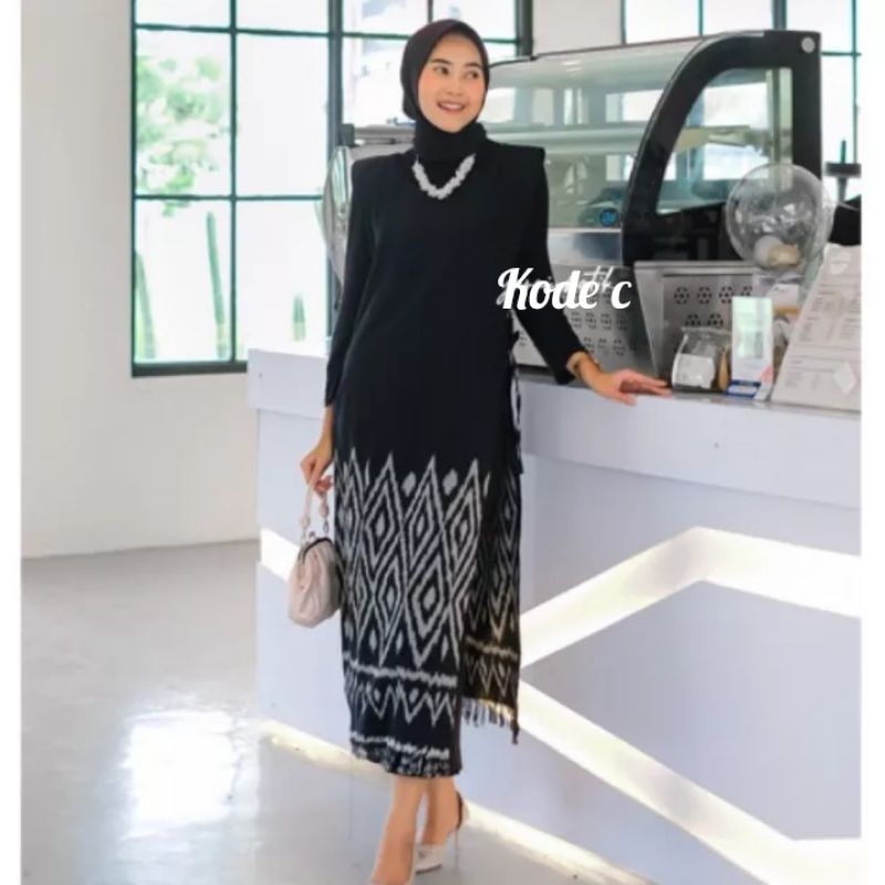 FREE ONGKIR BAJU TENUN WANITA PANJANG, ROMPI, OUTER