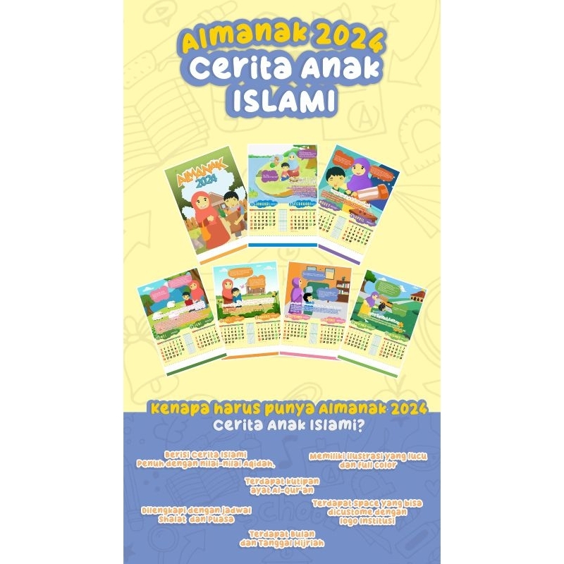 

Kalender/ Almanak 2024 seri cerita islami New