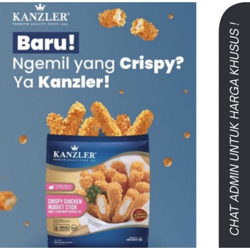 

Kanzler Crispy Chicken nugget stick 450gr nuget ayam