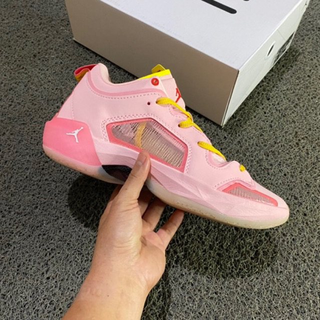 (Size 40-46) Air Jordan 37 Low Pink Adebayo / Sepatu basket