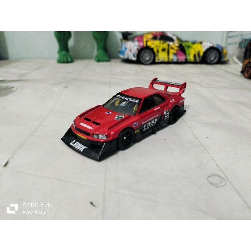 hotwheels Nissan skyline r34 lbwk twinpack loose