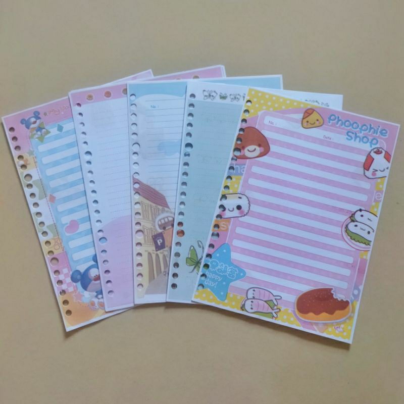 

Isi 5 / 10 Lembar Binder Karakter A5 Merk Hipo