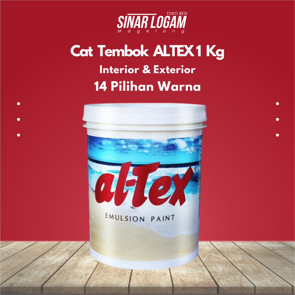 CAT TEMBOK CAT INTERIOR EKSTERIOR ALTEX 1 KG PACKING AMAN