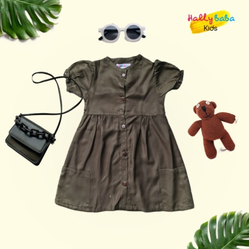 Hallybaba Kids - Dress Anak Rayon 1-4th Shovia Daster Rayon Anak