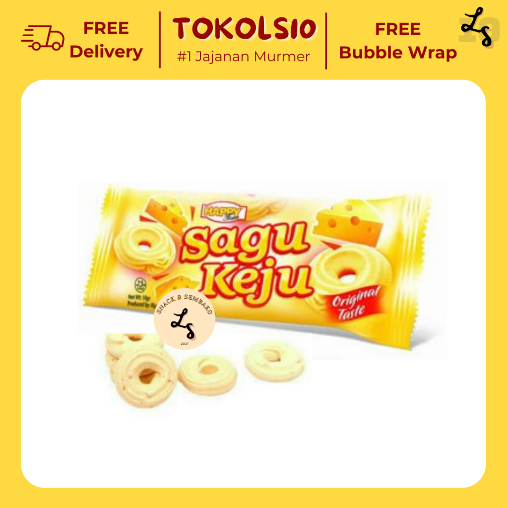 

Sagu Keju Happy Time 1 Pack Isi 20 pcs @10gr