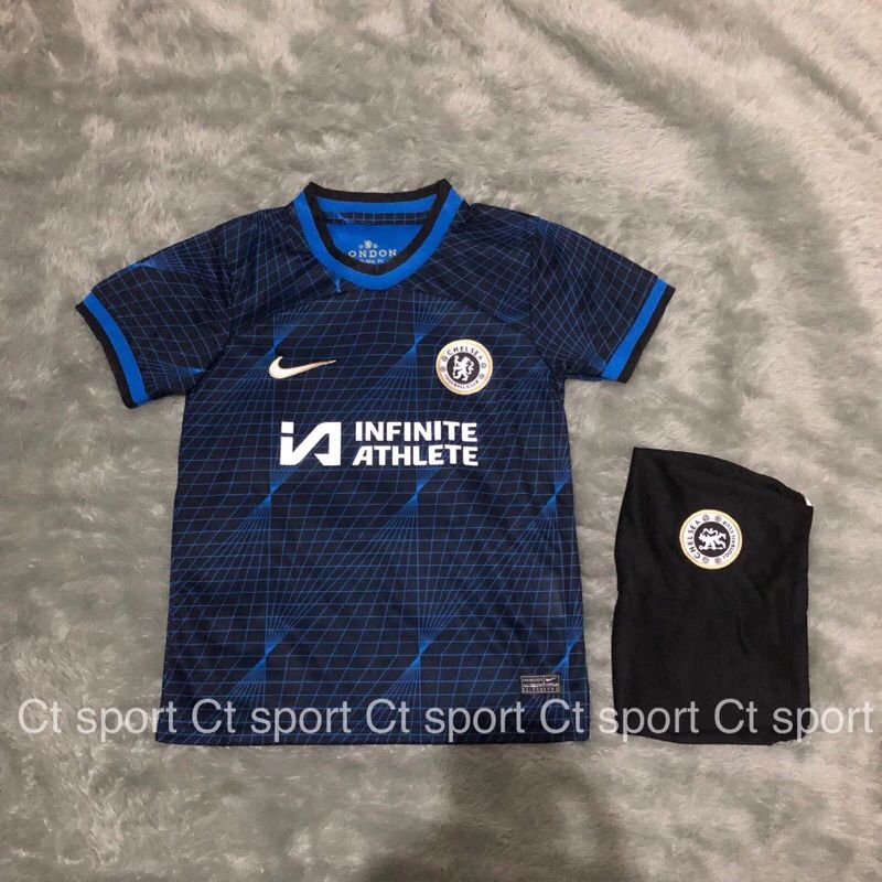 (KIDS) Jersey Bola Anak Anak CHELSEA Away Full Sponsor NEW 2022 2024 Grade Ori