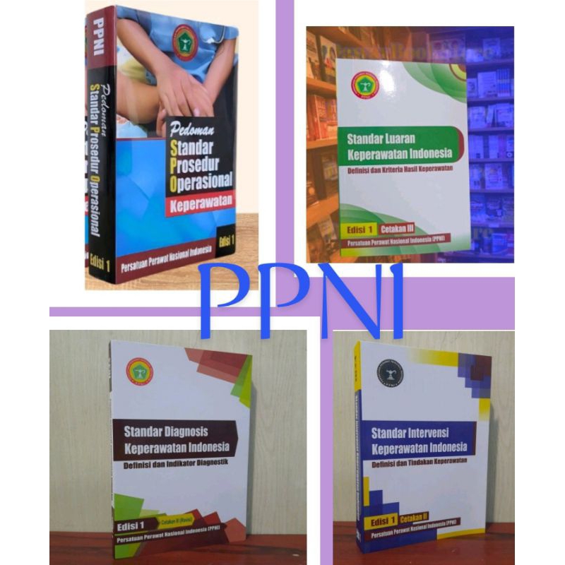 Paket 4 Buku PPNI , SLKI , SDKI , SIKI , SPOK