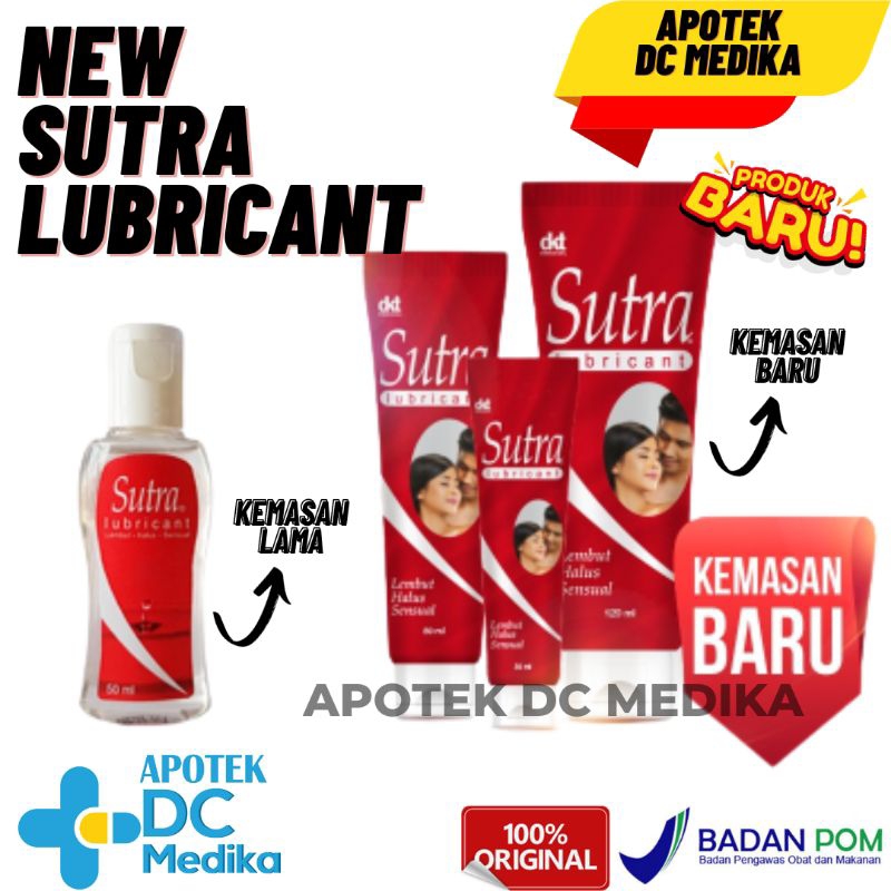 Sutra Lubricant 50 ml / Sutra Gel 50ml / Sutra pelumas Gel / Lubrican / Lubrikan