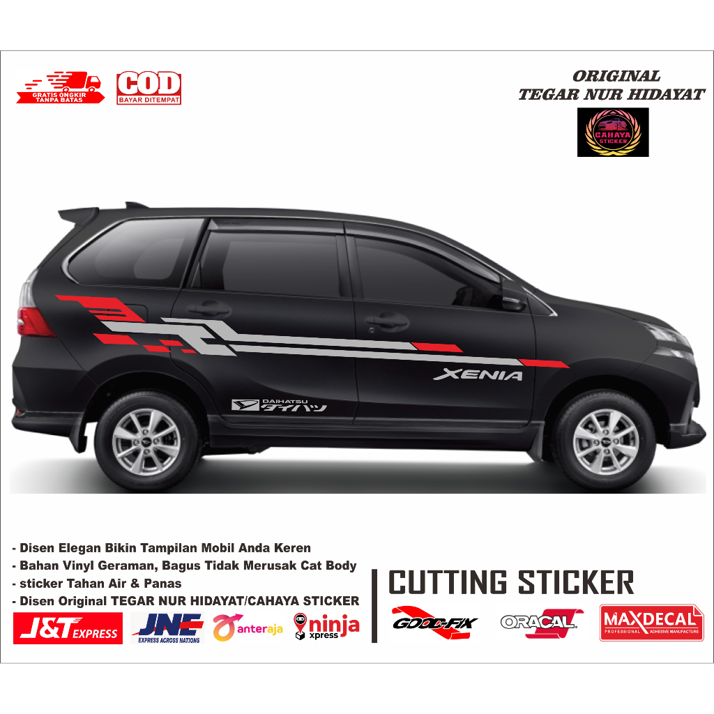 stiker mobil sticker mobil daihatsu xenia stiker lis mobil daihatsu xenia stiker bumber mobil xenia