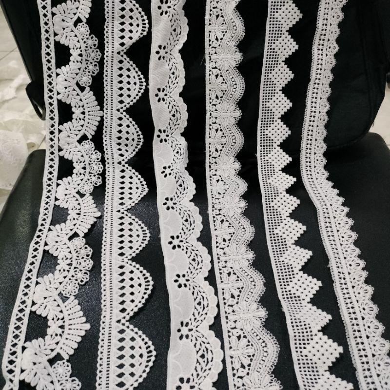renda prada lebar 3_5,7cm warna putih tulang