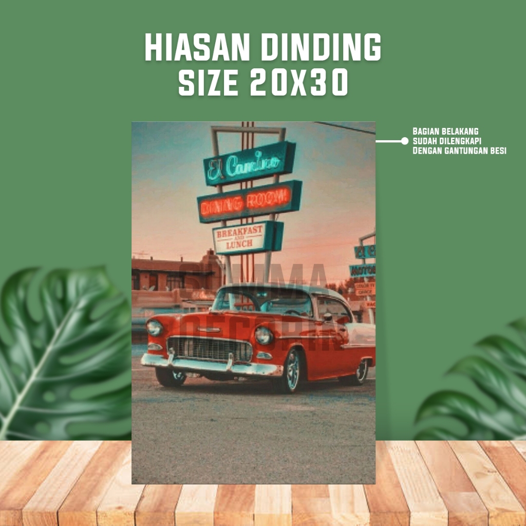 Hiasan Dinding Kamar Vintage - Dekorasi Kamar Tidur Cowok - Hiasan Kamar Anak Cowo - Mobil - Summa D