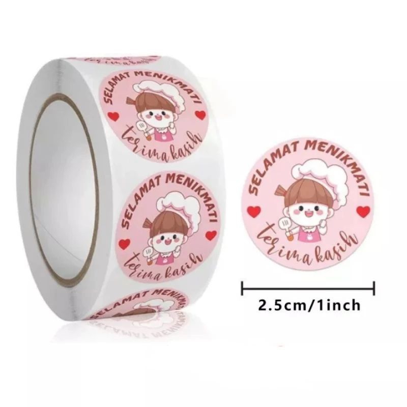 

Stiker Selamat Menikmati 1Roll 500pcs