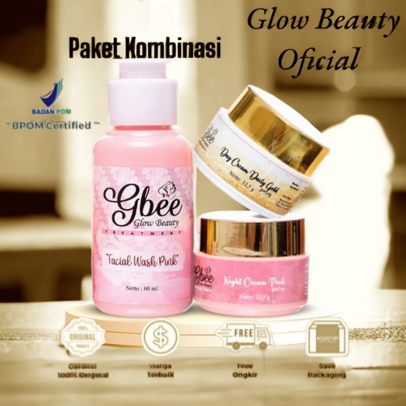 Gbee Glow Beauty Skincare Paket Kombinasi