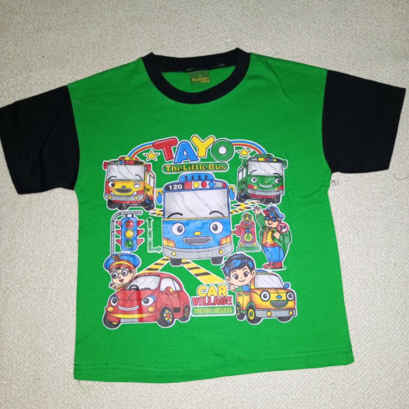 setelan baju anak tayo