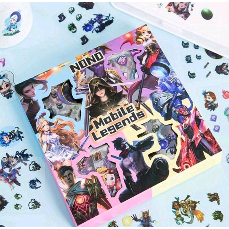 

100 pcs Stiker Mobile Legends Game Mainan Kado Hadiah Anak DIY tempel Hero