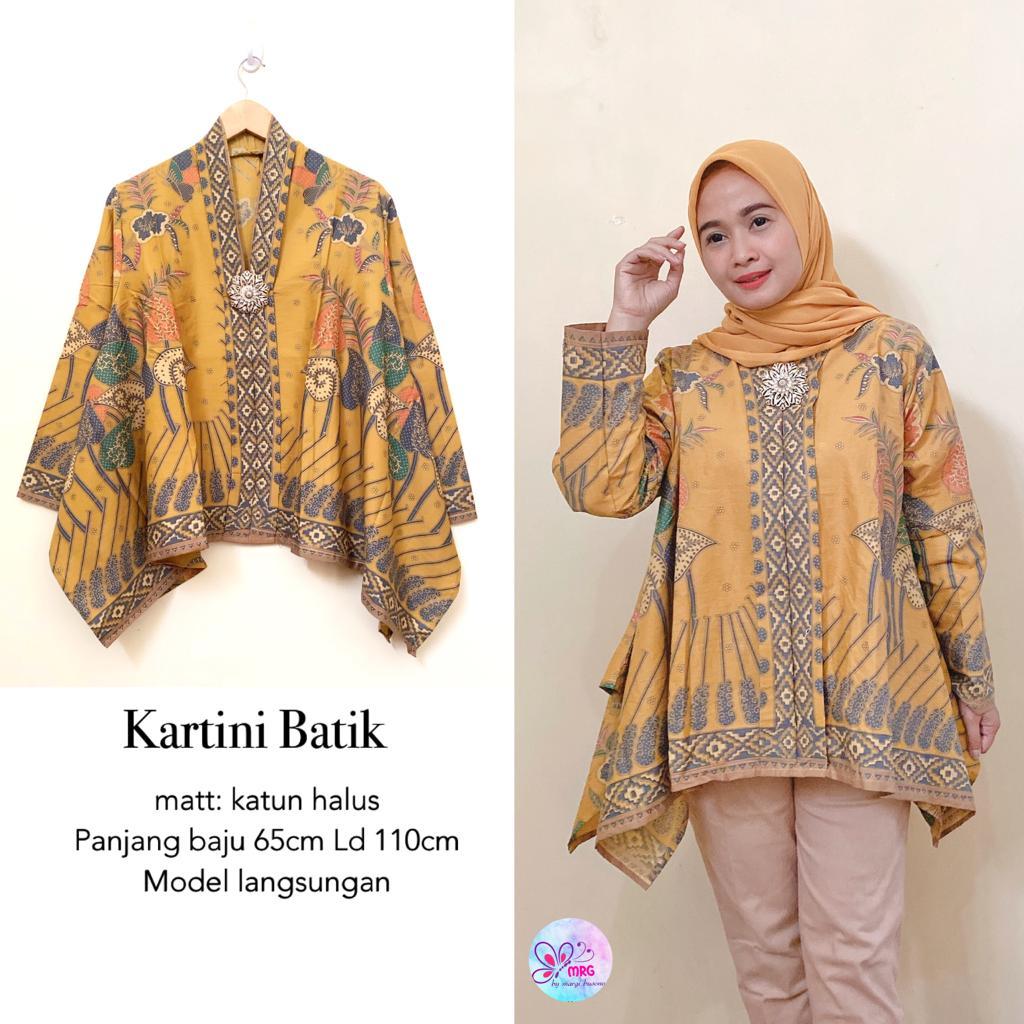 Blus Batik Kartini Katun Kuning