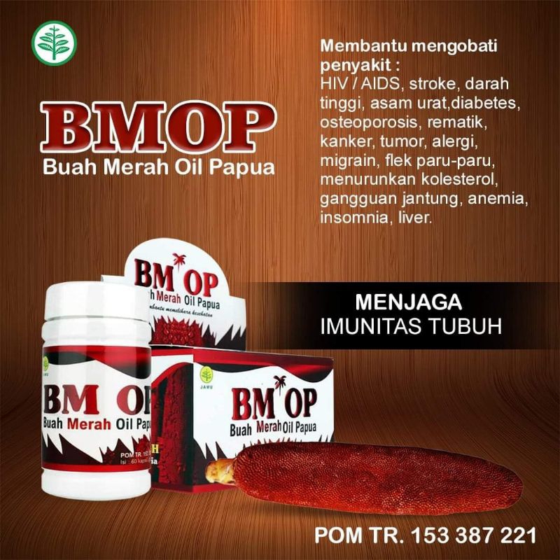 BM OP Kapsul Minyak Buah Merah Papua BMOP