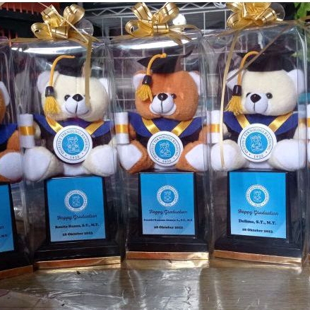 PIALA BONEKA WISUDA LENGKAP |TROPHY BONEKA