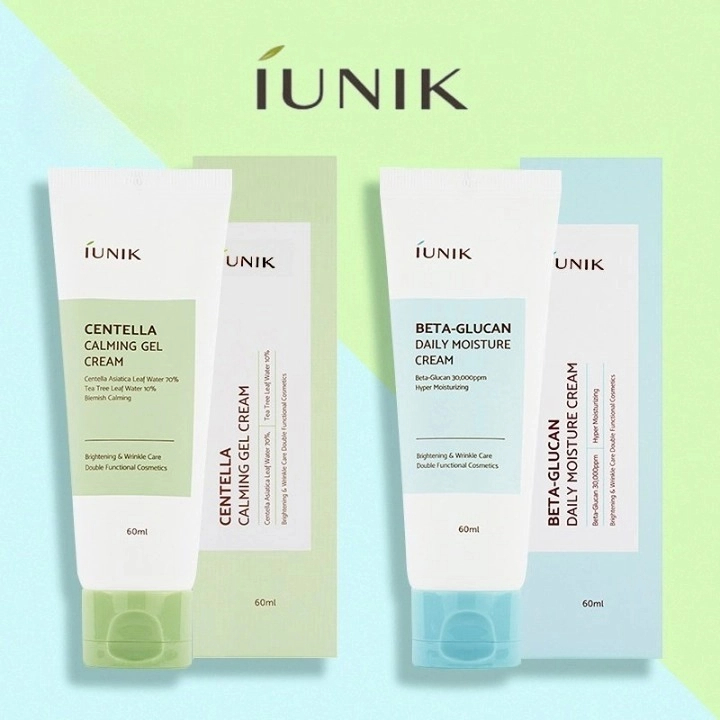 iUNIK Gel Cream / iUNIK Centella Calming Gel Cream 60ml / iUNIK Beta Glucan Daily Moisture Cream 60m