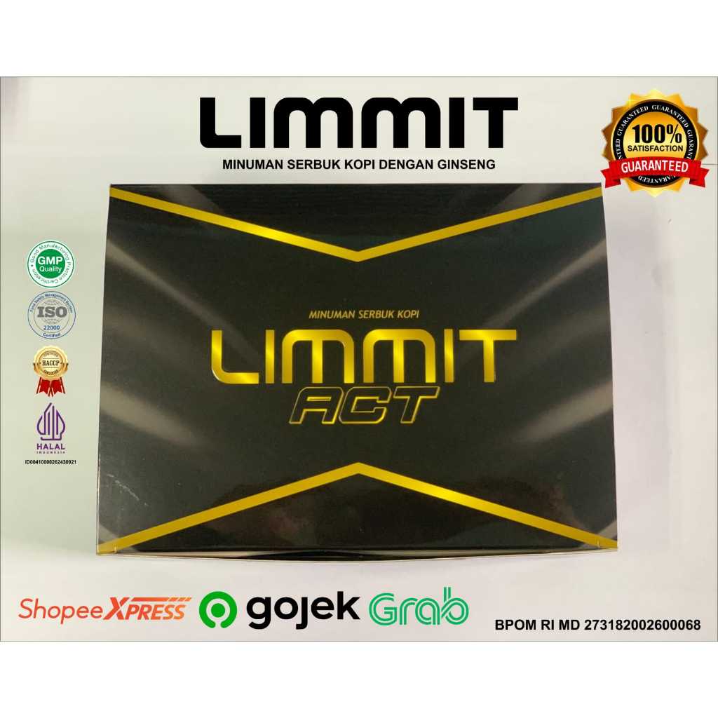 

Ready Kopi Limmit Act Coffee isi 10Sachet per box/ COFFEE LIMMIT ORIGINAL
