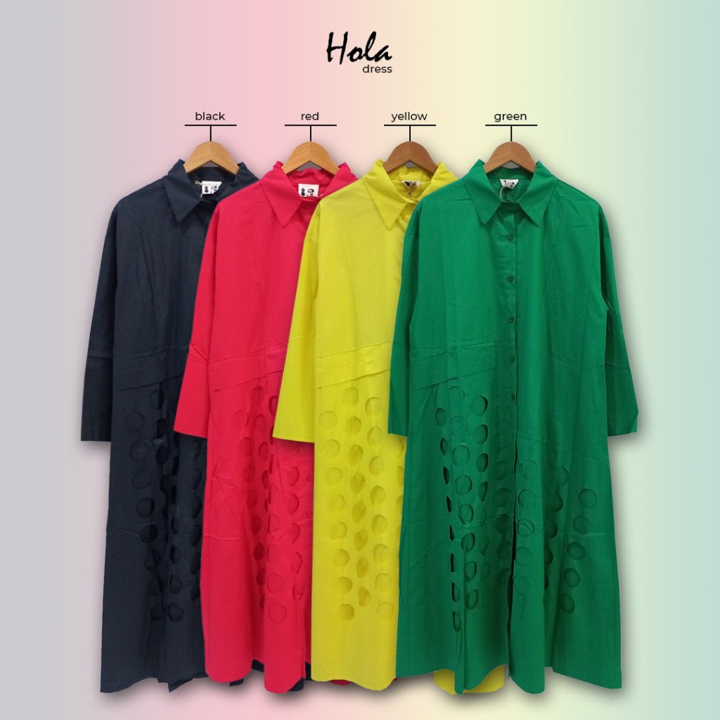 Midi Dress / Tunik / Atasan Panjang Wanita Hola by Cayenne