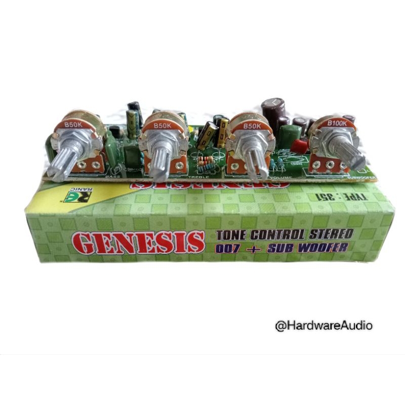 Kit tone control stereo genesis 12v dc