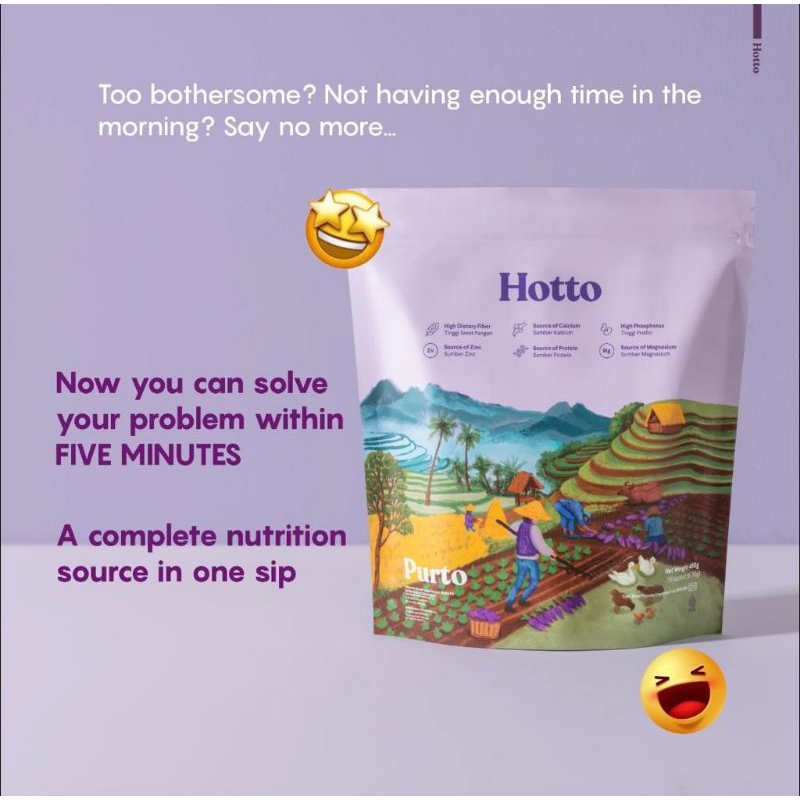 

Hotto Purto/Hotto Mame Oat 1 pouch isi 16 sachet (Ready stock)