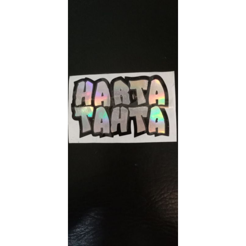 

sticker cutting tulisan harta tahta ukuran 11cm*7cm