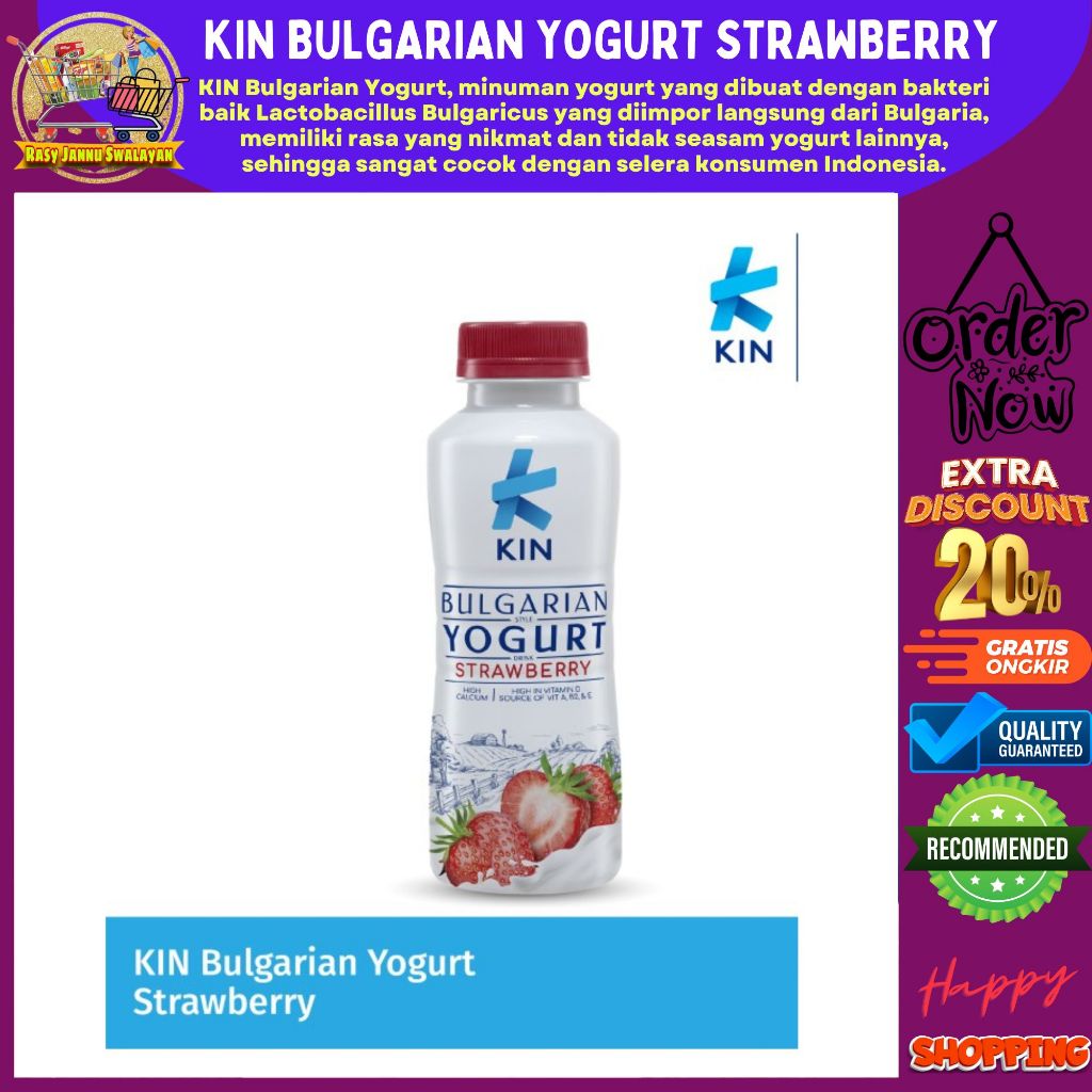 

KIN Bulgarian Yogurt Strawberry 200ml