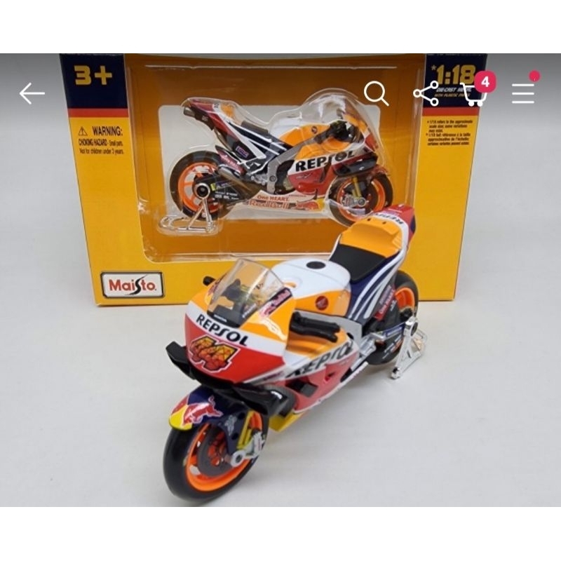 Diecast Motogp Motor Repsol Honda RC213V 2021 Pol Espargaro