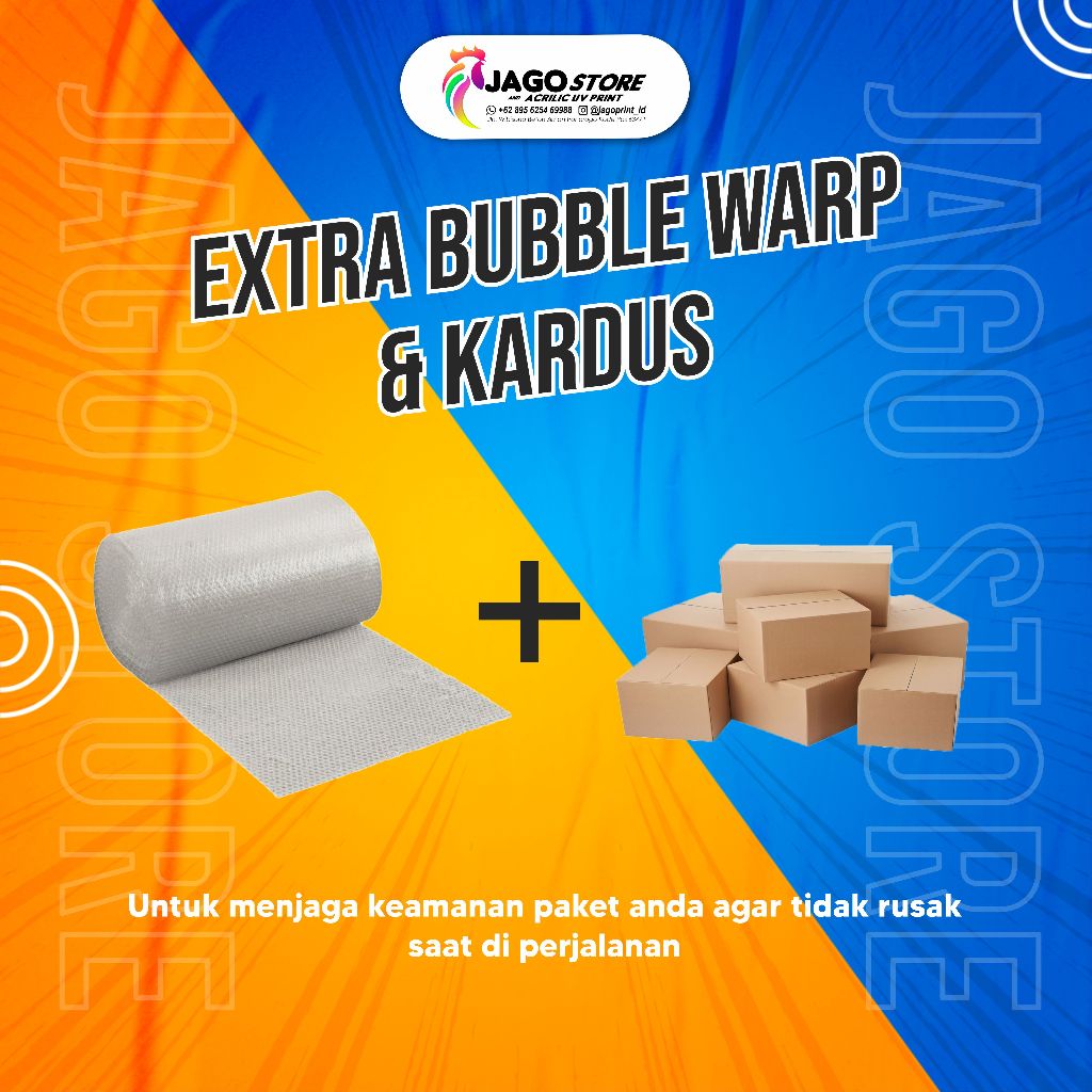 

EXTRA BUBBLE WARP DAN KARDUS TAMBAHAN PACKING AGAR LEBIH AMAN