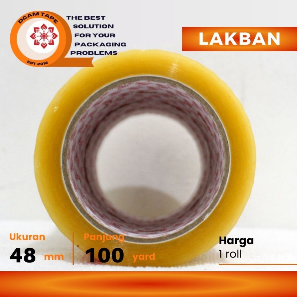 

Lakban Bening Coklat 48MM X 100 Yard Termurah - lakban OPP 2INCH