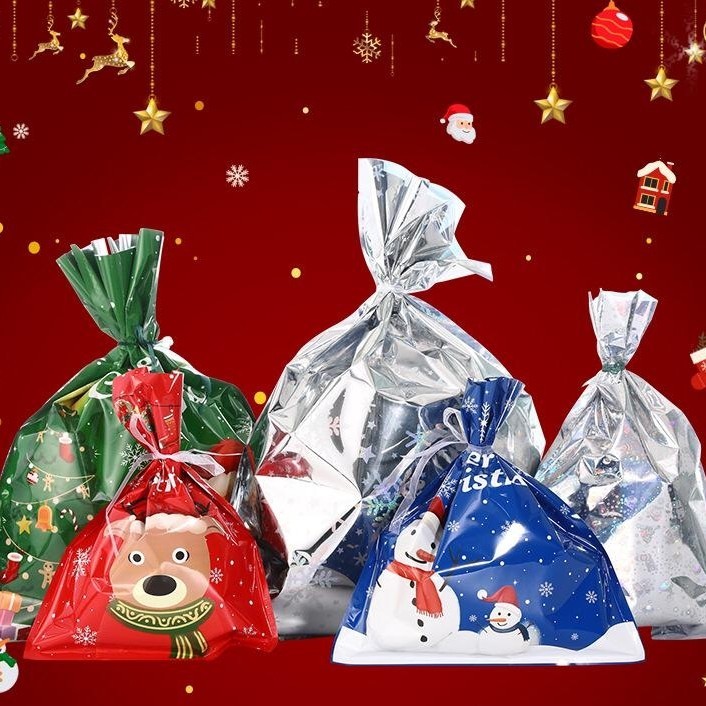 

DY PACK PLASTIK KEMASAN HADIAH NATAL SIZE BESAR SANTA BAG/GIFT BAG CHRISTMAS GB-25