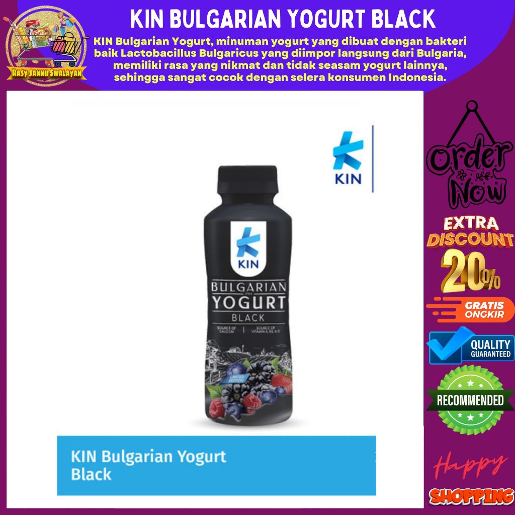 

KIN BULGARIAN YOGURT BLACK 200ml