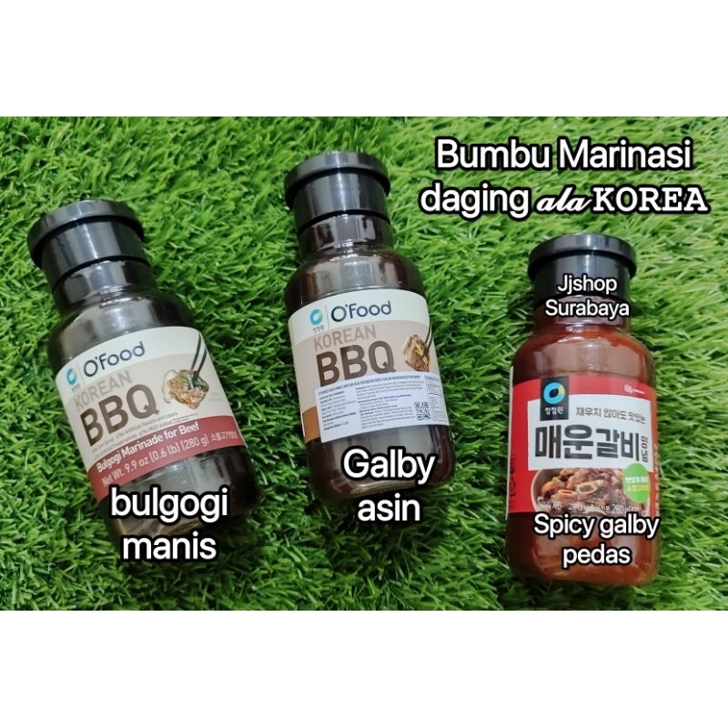 

Daesang Chung Jung One Korean Beef Galbi Bulgogi Spicy Marinade Sauce / Saus Marinasi Daging Korea