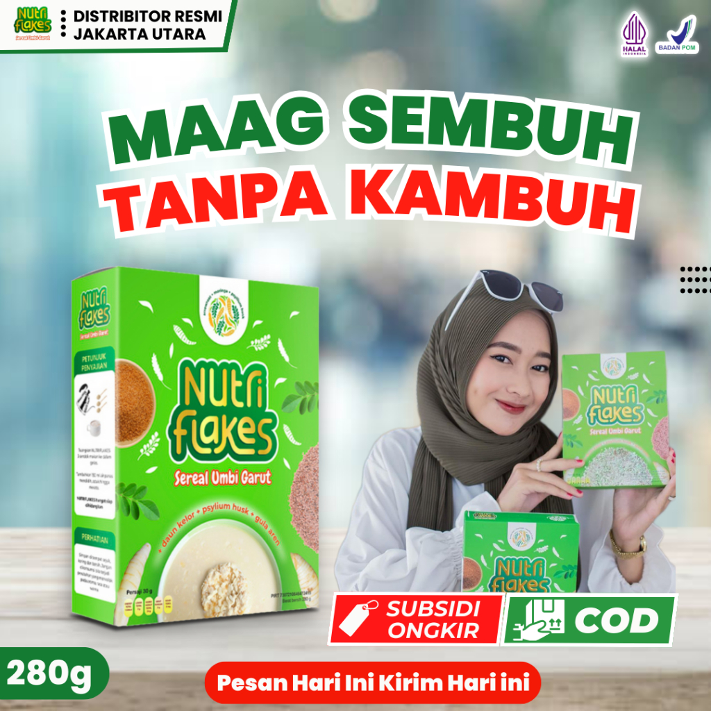 

Nutriflakes Sereal Atasi Masalah Lambung Original Sereal Diet Enak Sehat 200G Sereal Halal Oatmeal Diet Outmeal Sereal Diet Nutriflakes Umbi Garut Asam Lambung Makanan Sehat Untuk Diet Orang Diabetes Nutriflek Sereal Nutriflakes Asam Lambung Umbi Garut Ob