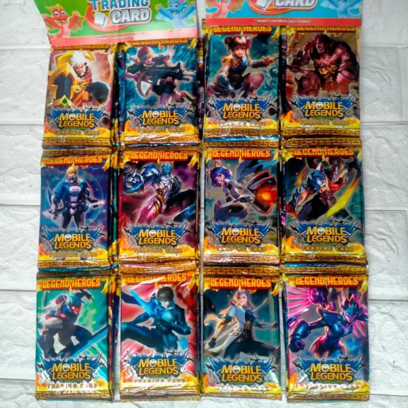 Grosir 12 Sachet Mainan Kartu ML Trading Card Game Mobil Legend Nex New Edisi