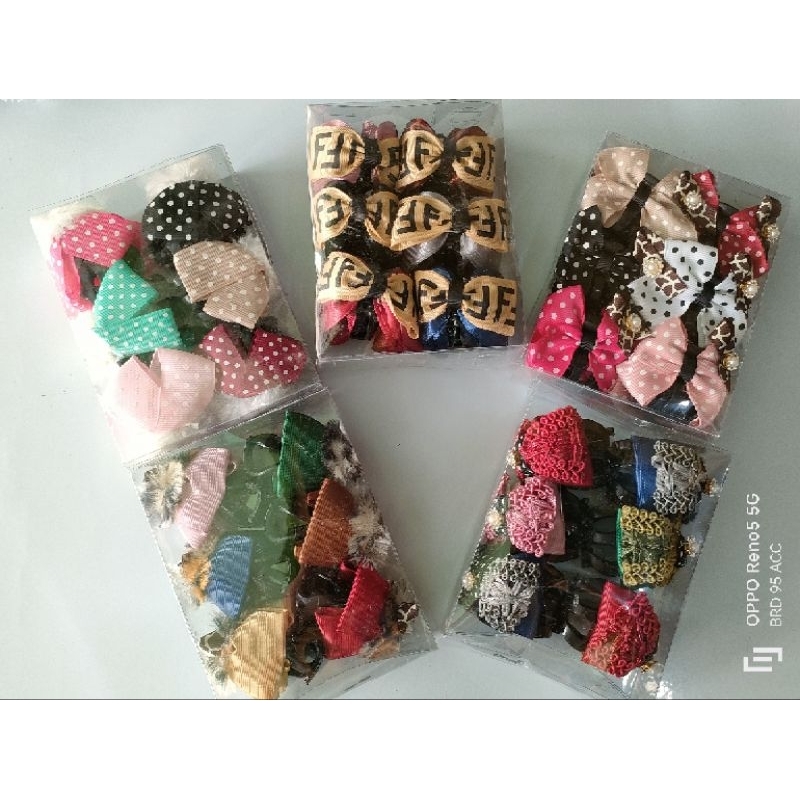 jepit jedai rambut motif/ jepit salon rambut Korea