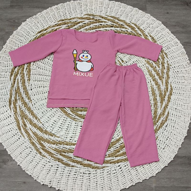 setelan mixue anak perempuan