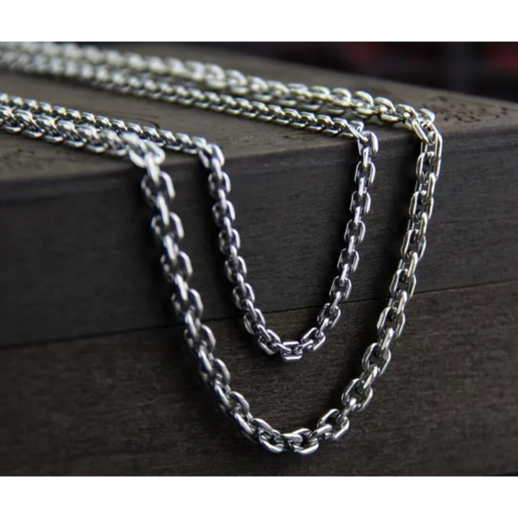 [Kalung Rantai] Kalung Titanium Pria Wanita Model Rantai Kapal Best Quality