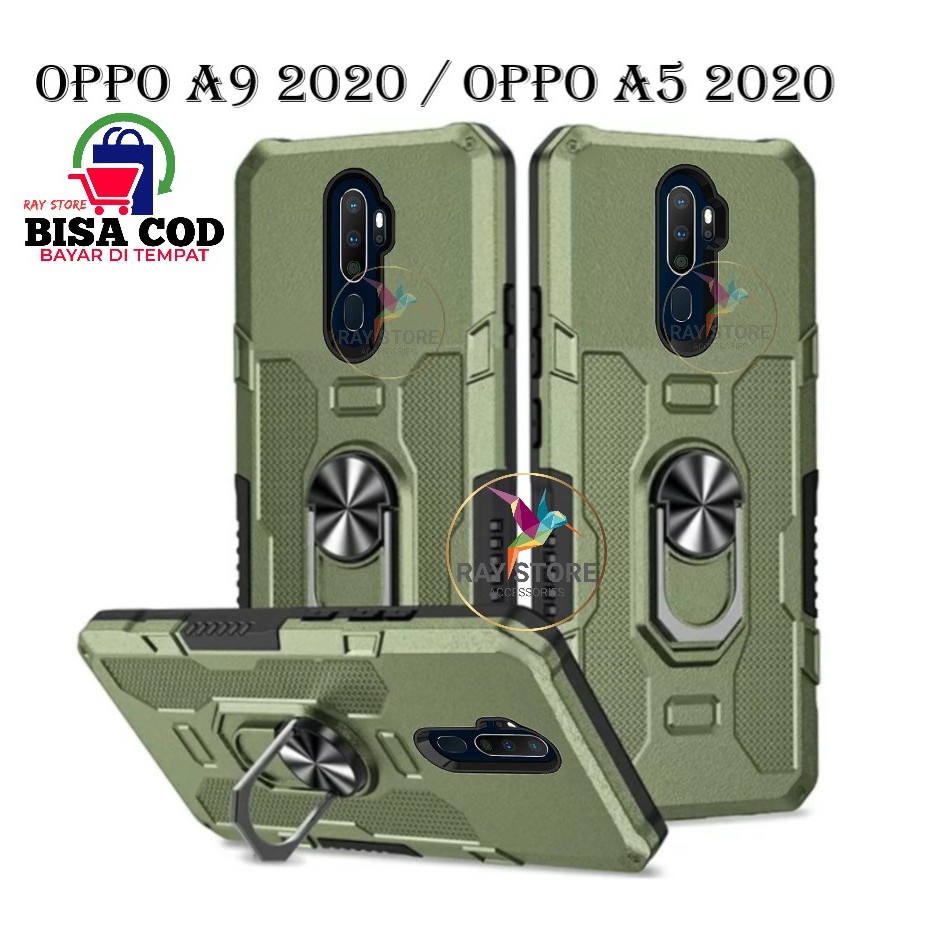 OPPO A5 2020 / OPPO A9 2020 CASE ROBOT HIT EYE RING CASING HP ARMOR SHOCKPROOF