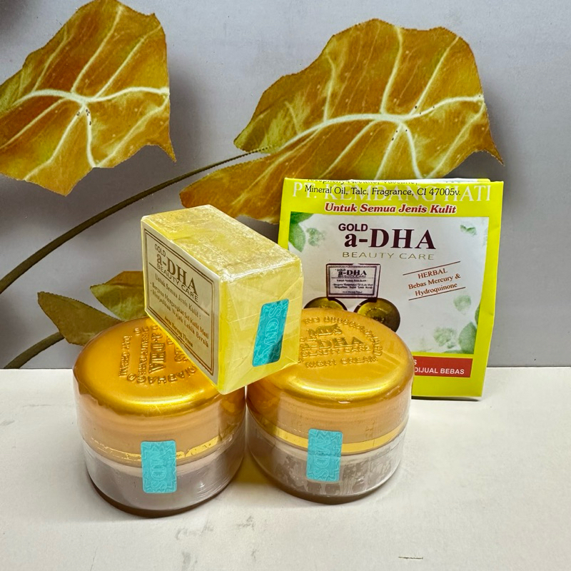 PAKET CREAM A DHA GOLD ORIGINAL HOLOGRAM MDS// Cream a dha gold MDS tutup timbul