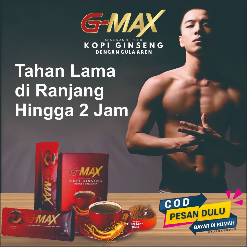 Kopi Kuat Pria Tahan Lama KOPI GMAX Penambah Stamina Pria Dewasa Kopi kuat pria Herbal Tahan Lama Se