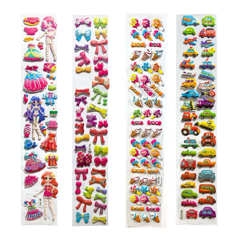 

Stiker Anak 3D Timbul 30Cm Mainan Tempel Karakter Stiker Timbul Random